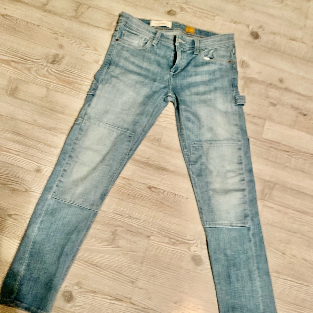 Anthropologie Pilcro and the Letterpress Slim Boyfriend Carpenter Cargo Jeans 26